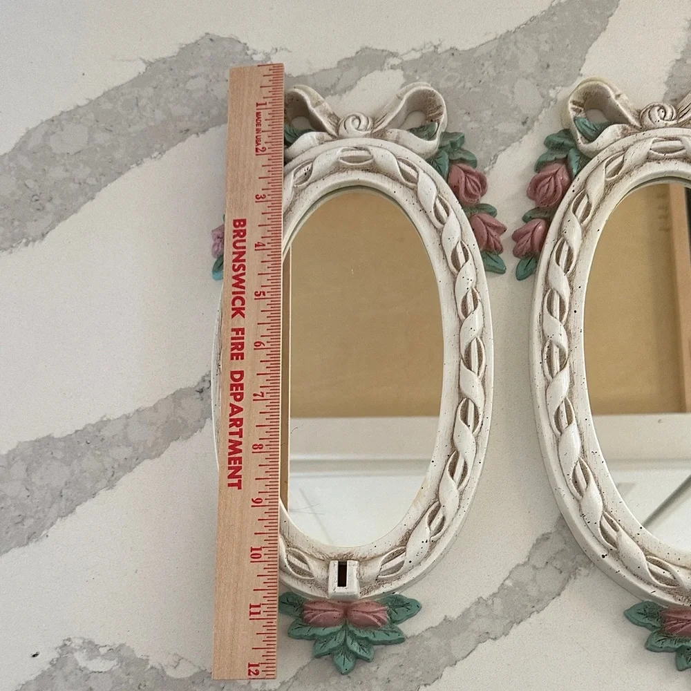 Vintage Style Wall Sconce Mirrors with Candle Holders